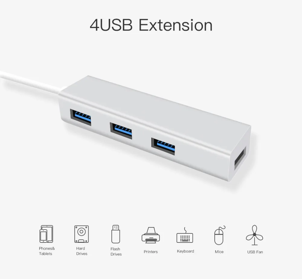 Snowkids USB 3 0 концентратор разветвитель адаптер аллюминовая оболочка Высокая