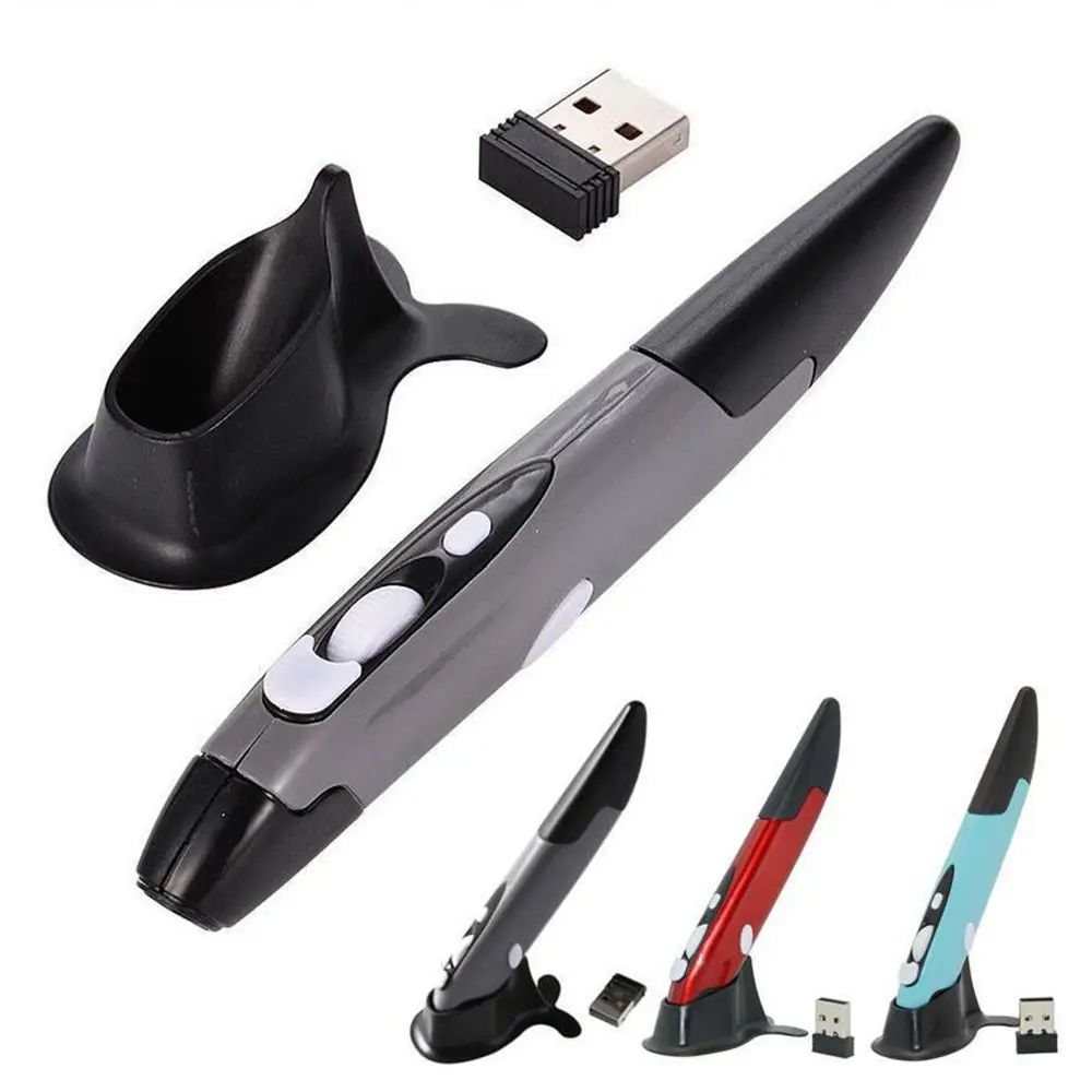 

Fashion Pen Wireless Mouse 2.4GHz Optical USB Wireless Pen Mouse Pocket Tablet PC Laptop Drawing Teaching Kit HOT