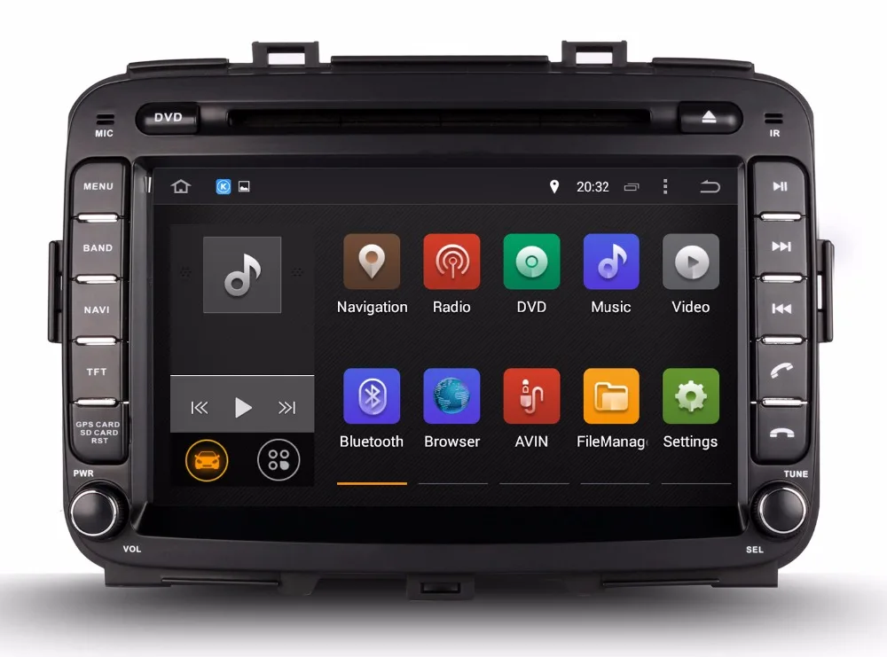 Android 7 1 Автомобильный DVD плеер для Kia Carens 2013 + с GPS навигацией Радио BT USB WIFI Видео