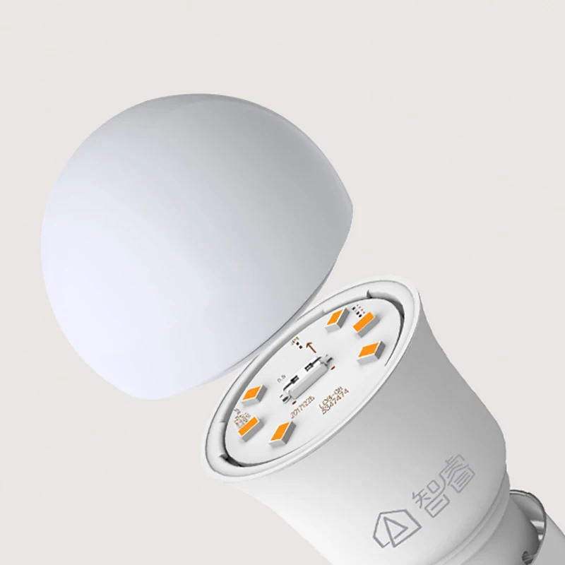 Новейшая светодиодная лампа Xiaomi ZHIRUI 5W E27 6500K 500lum белого цвета для домашнего