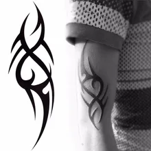 Elegante 3D nuevo hombre de media manga brazo temporal pegatinas tatuaje tótem arte corporal tatuajes niños herramientas de belleza