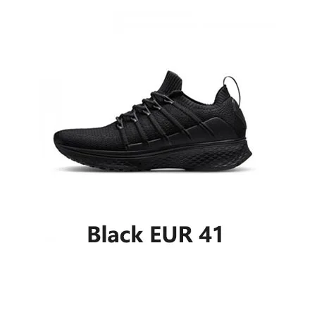 EUR 41 Black Xiaomi Мужская обувь Mijia 2 кроссовки спортивные новые уни-Литые эластичные трикотажные вамп черный серый белый цвета для бега - Цвет: EUR 41 Black