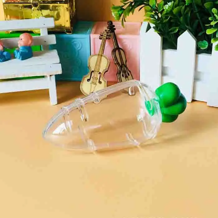 12PCS/20PCS Lovely Plastic Carrot Candy Box Wedding Favor Box Baby Shower Kids Birthday Party Gift Box Christmas Gift Packaging