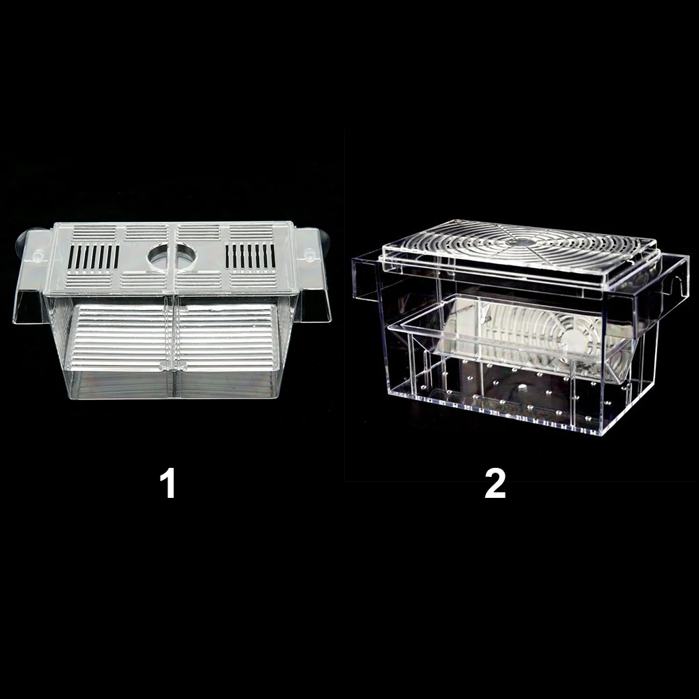 Коробка для разведения рыб аквариумный инкубатор Двухуровневая клетка ловушка