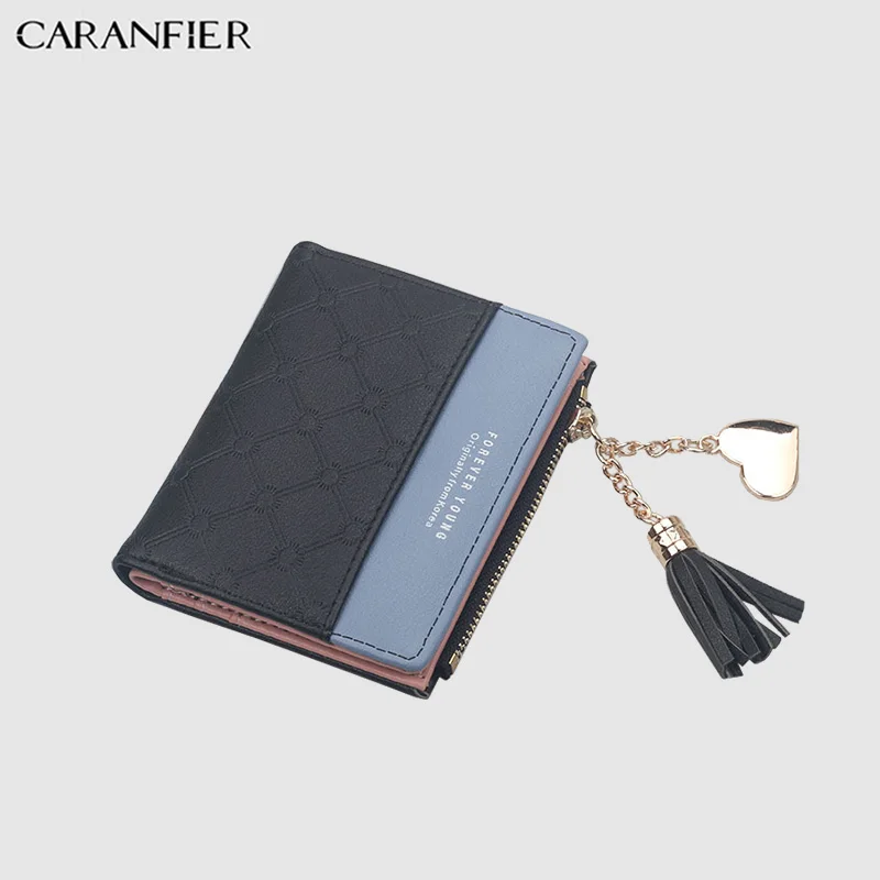 Женские кошельки CARANFIER из искусственной кожи короткие милые повседневные клатчи