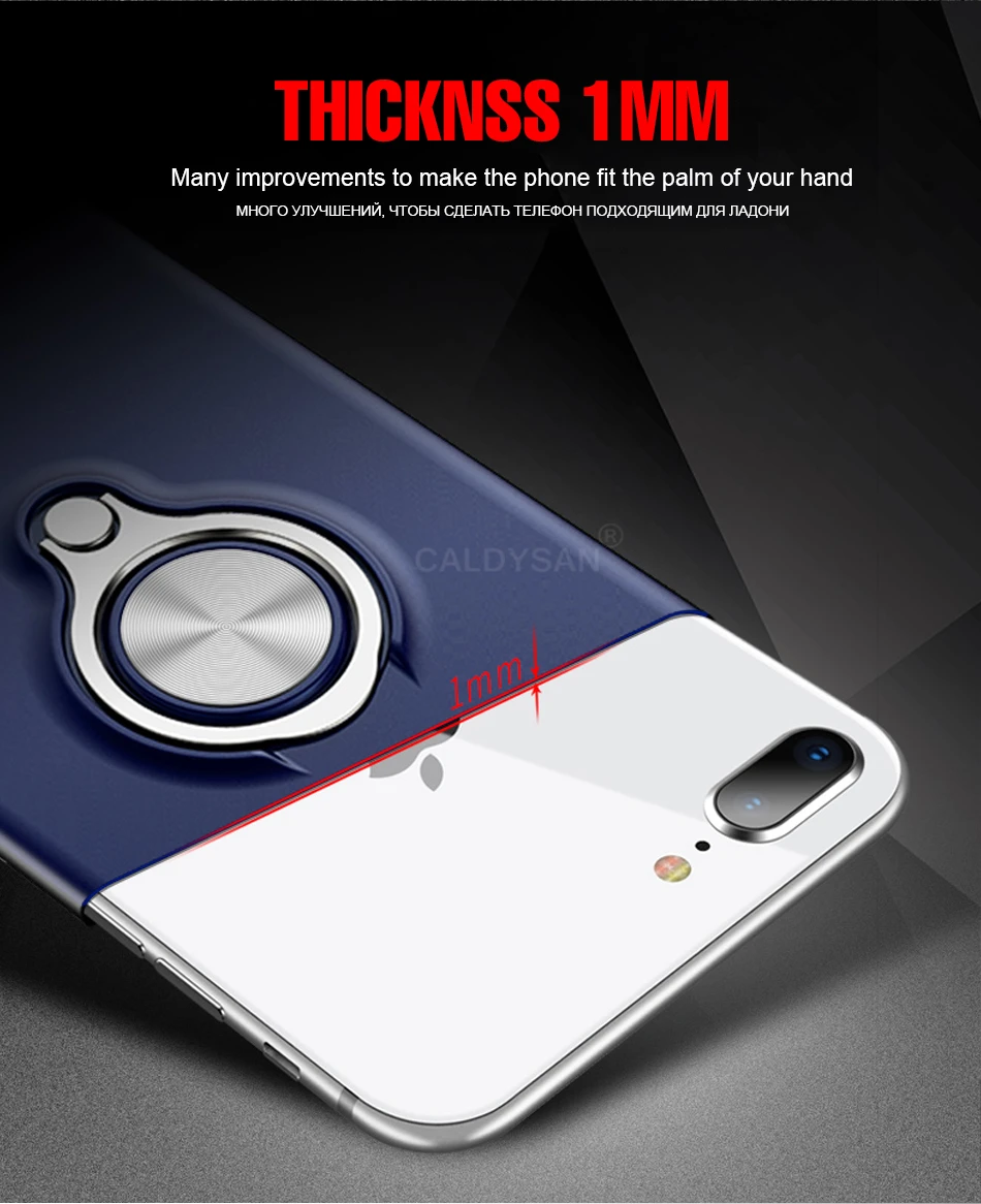 Роскошные противоударное кольцо держатель Case для айфон IPhone XR XS Max X 6 6s 7 8 чехол для телефона чехол для IPhone 6 6s 7 8 плюс Броня чехол