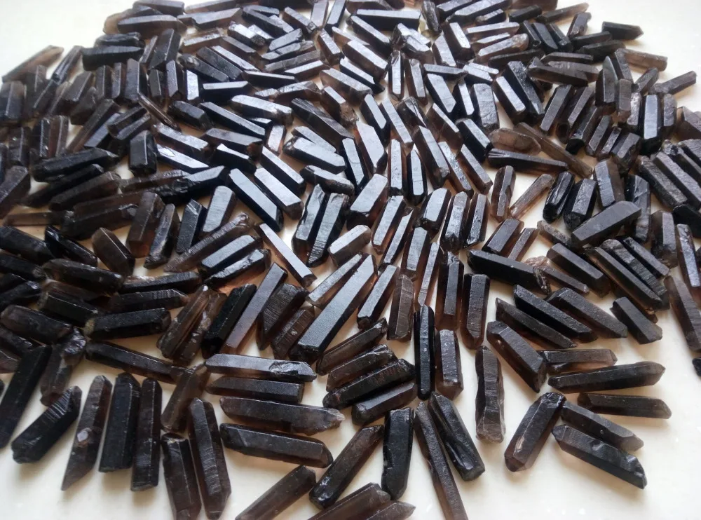 

2.2 LB Lot Natural Smokey Quartz Crystal Points Wand Smoky 1000g