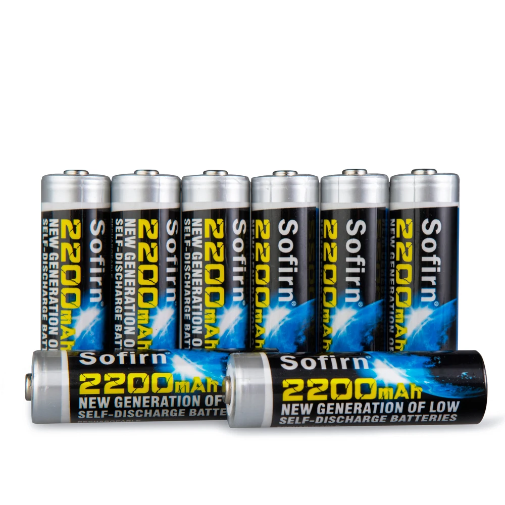 Sofirn аккумуляторная батарея AA 2200mah 1,2 V NIMH аккумуляторная батарея низкий саморазряд AA перезаряжаемая защита от перезаряда