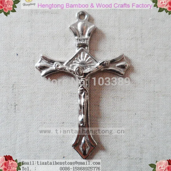 Бесплатная доставка 80 фотоэлементов дешевый одно отверстие сплав четки крест