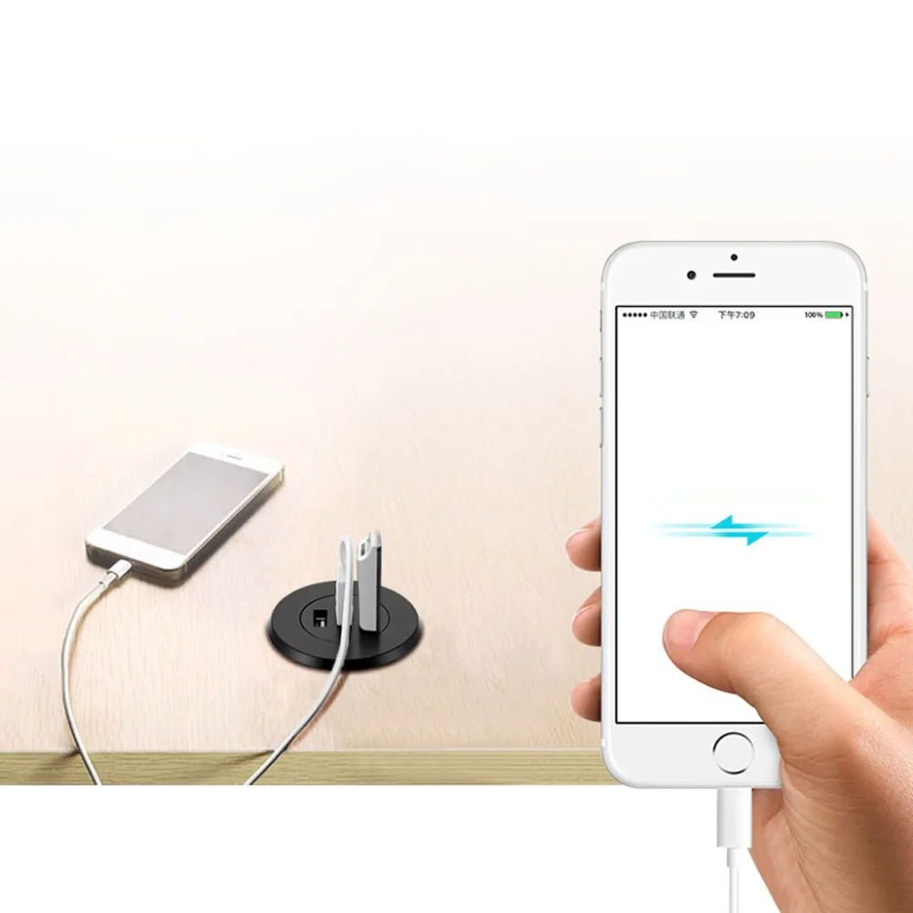 5 см втулка отверстие на стол монтаж 3 порта USB 2 0 концентратор для ноутбука ПК