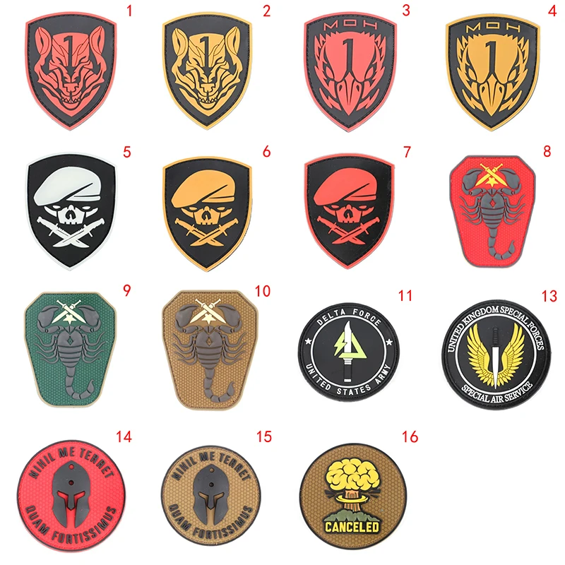 Новые 5*8 см ПВХ персонализированные значки Каратель синяя линия Флаг США гриб