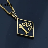 2019 new trendy jewelry newest 1pc luckly 1er pendants cool men 316l stainless steel biker pendants for male necklace cagf0093