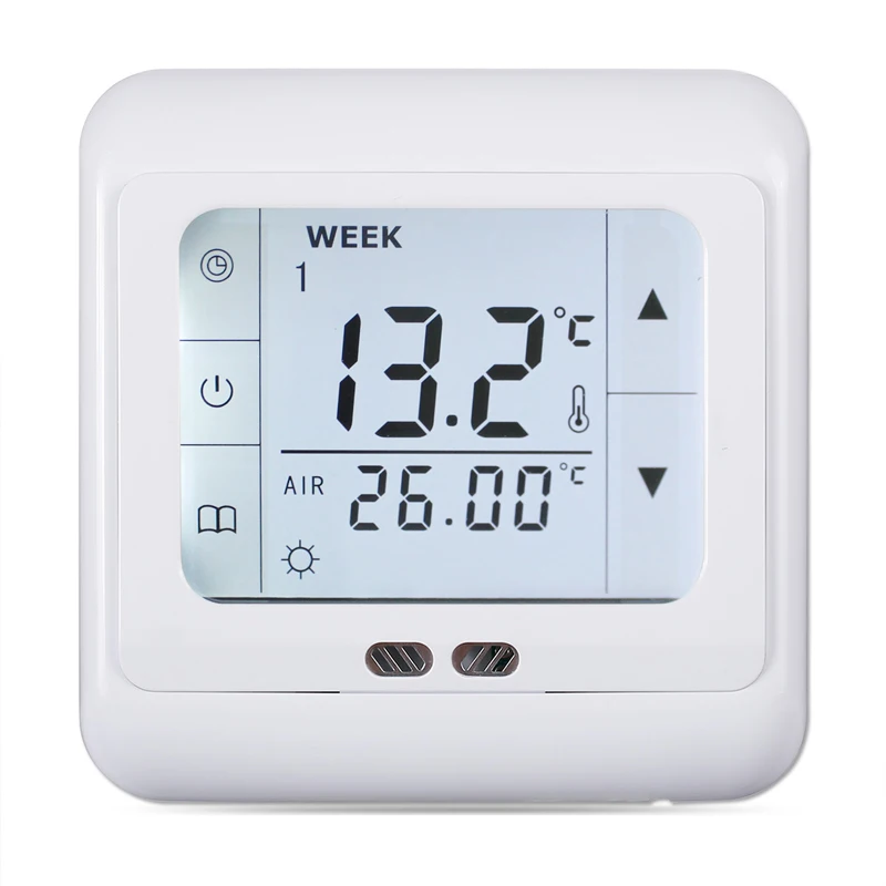 Thermostat Цифровой сенсорный экран ЖК-дисплей термостат подогрев пола регулятор температуры комнатный термостат белая подсветка пол Themostat - Цвет: Thermostat