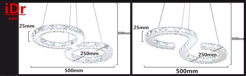 modern minimalist bedrooms LED Bedroom lamp Hall crystal chandelier creative stainless steel staircase Restaurants | Освещение