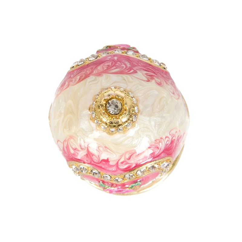 

FLETCHER Brand Metal Exqusite Beautiful Faberage Egg for Vintage Jewelry Box