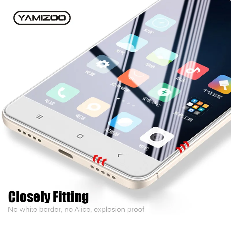 YAMIZOO Защитное стекло для Xiaomi Redmi 4x Note 4 Защита экрана Flim 9H On Global закаленное