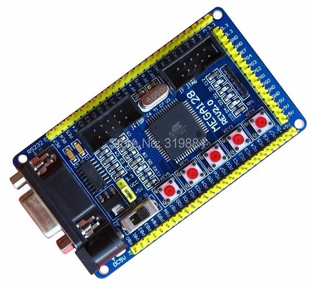 Плата разработки ATMEGA128 минимальная системная плата AVR128 обучающая основная |