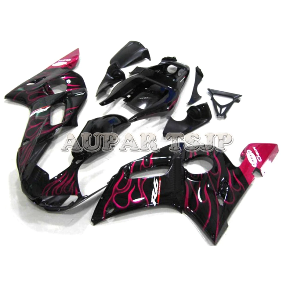 

Full Bodywork Plastic Bike Panels For Yamaha 1998 1999 2000 2001 2002 YZF-600 R6 ABS Injection 98 - 02 Black Red Flames Covers