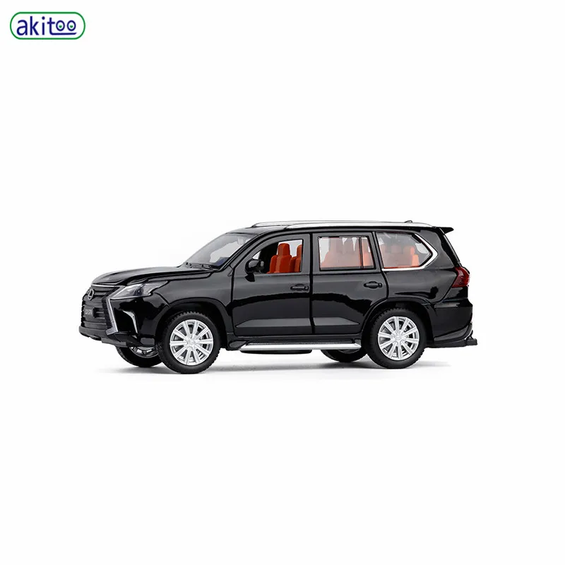 Модель автомобиля из сплава akitoo Lexus lx570 модель внедорожника игрушка для мальчиков