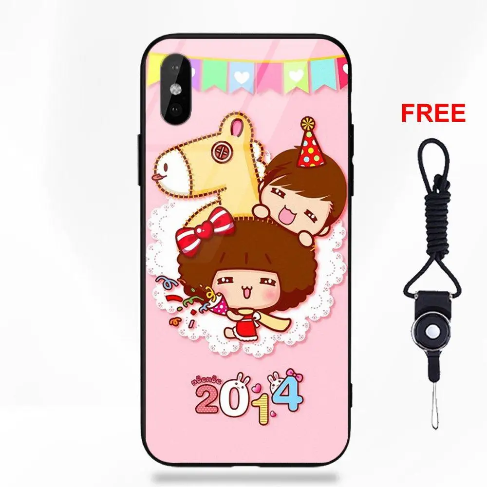 Силиконовые ТПУ оправа закаленное стекло чехол Mocmoc мультфильм мусс для Apple IPhone X XS