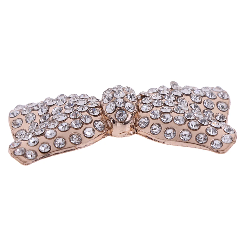 1 paar van high-end schoenen accessoires Rhinestone glans kristal diamant parel boog clip gesp 4 5*2 5 см | Обувь