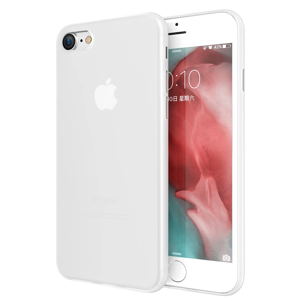 KISSCASE чехол для телефона Apple iPhone 7 8 Plus ультра тонкие матовые ПК Чехлы X 5 5S SE 6 6s |
