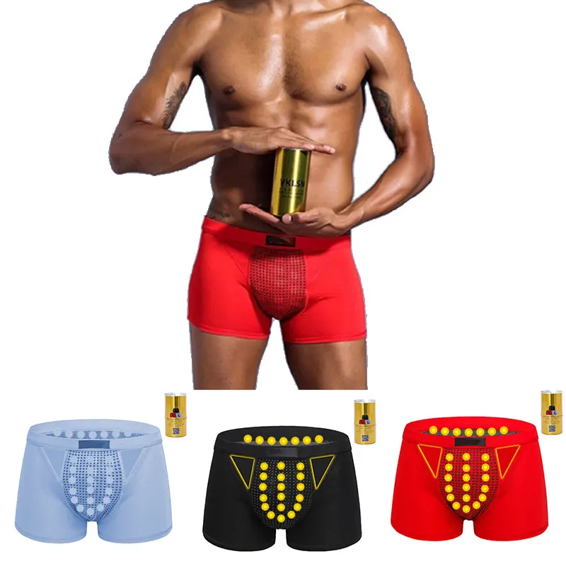 Магнитные трусы-боксеры 3 цвета с магнитной застежкой для здоровья и фитнеса