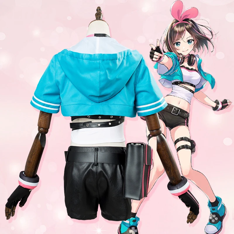 Аниме! YouTube Kizuna AI Channel Goddess новое платье униформа косплей костюм красивая девушка