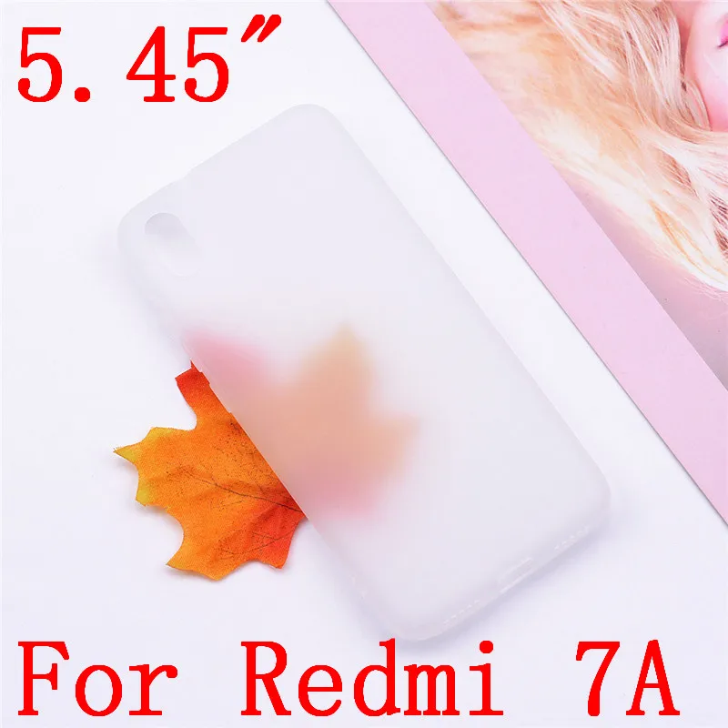 Transparent white 7A Силиконовый чехол для Xiaomi Redmi 7A, чехол, Мягкий ТПУ силиконовый чехол, чехол для телефона, для Xiaomi Redmi 6A 4A 5A 7A, чехол, бампер - Цвет: Transparent white 7A