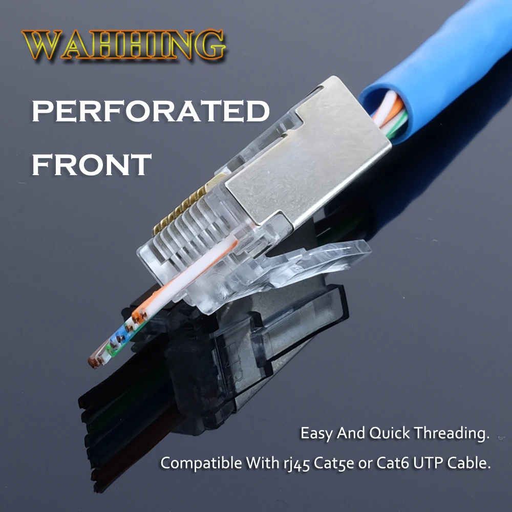 Сетевой разъем Rj45 Cat5e Cat6 8P8C металлический экранированный модульный Cat 6 клеммы с