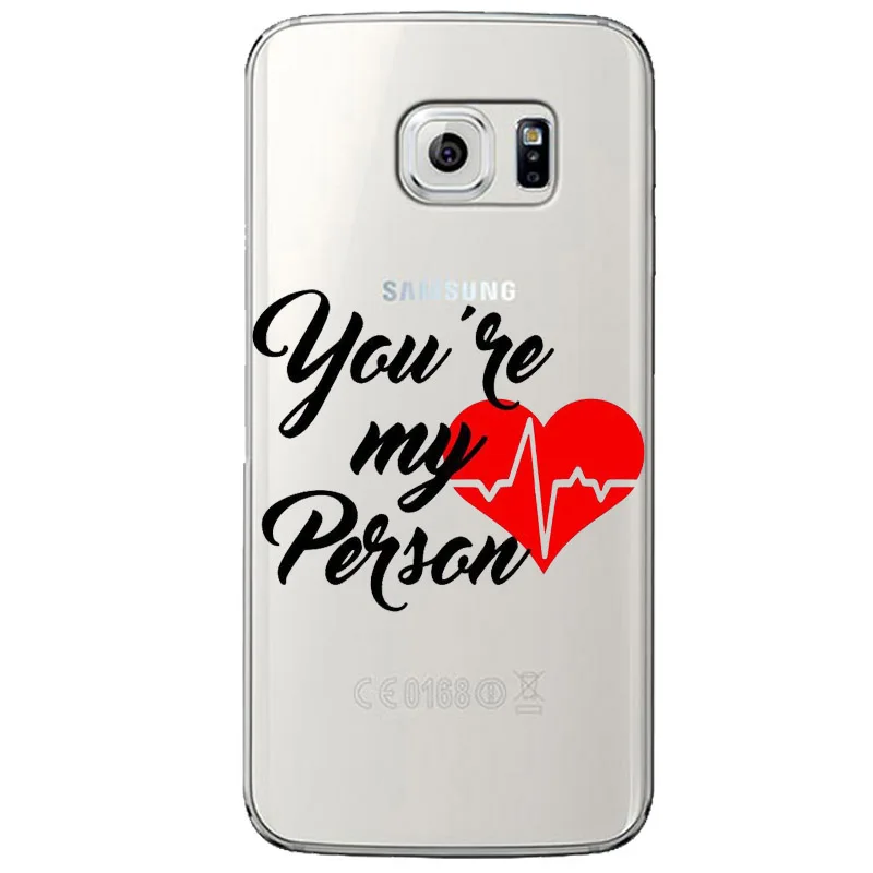Greys Anatomy You are my person Soft TPU Phone Cases For Samsung J3 J5 J7 2017EU J6 J8 2018 High quality Clear Silicone Cover |