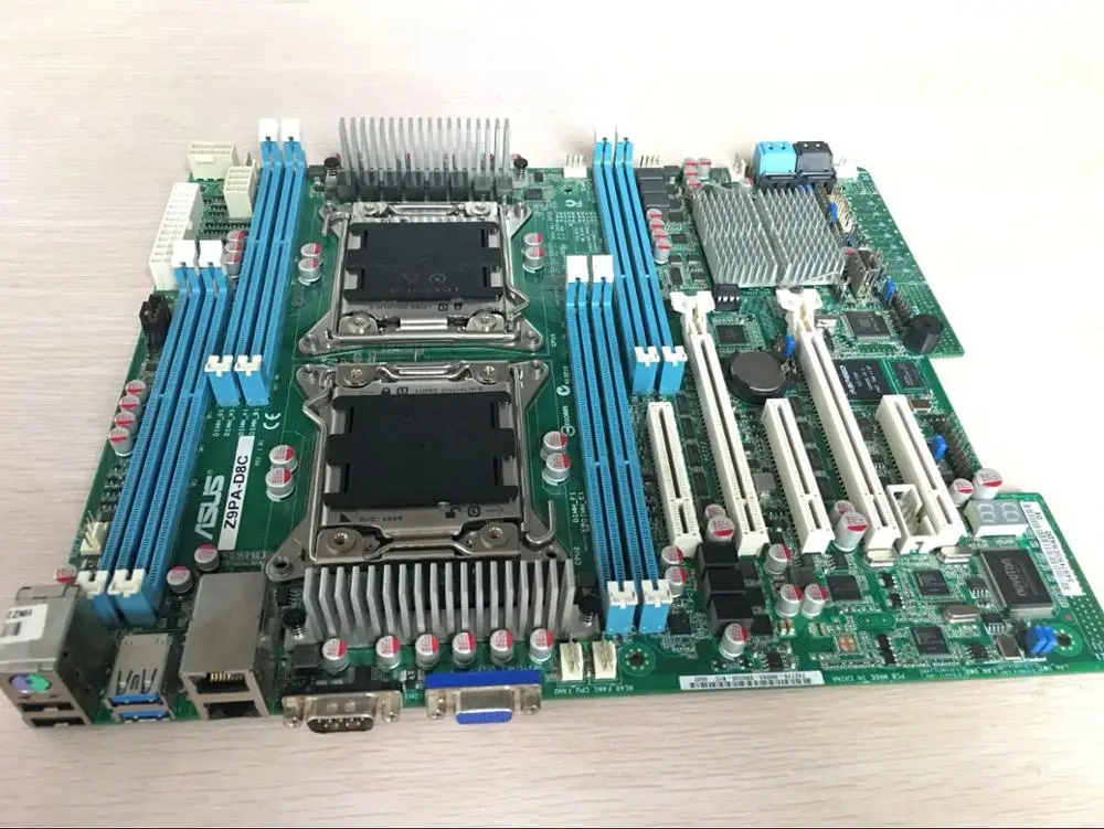 Оригинальный Серверная материнская плата для ноутбука ASUS Z9PA-D8C LGA 2011 DDR3 8 памяти