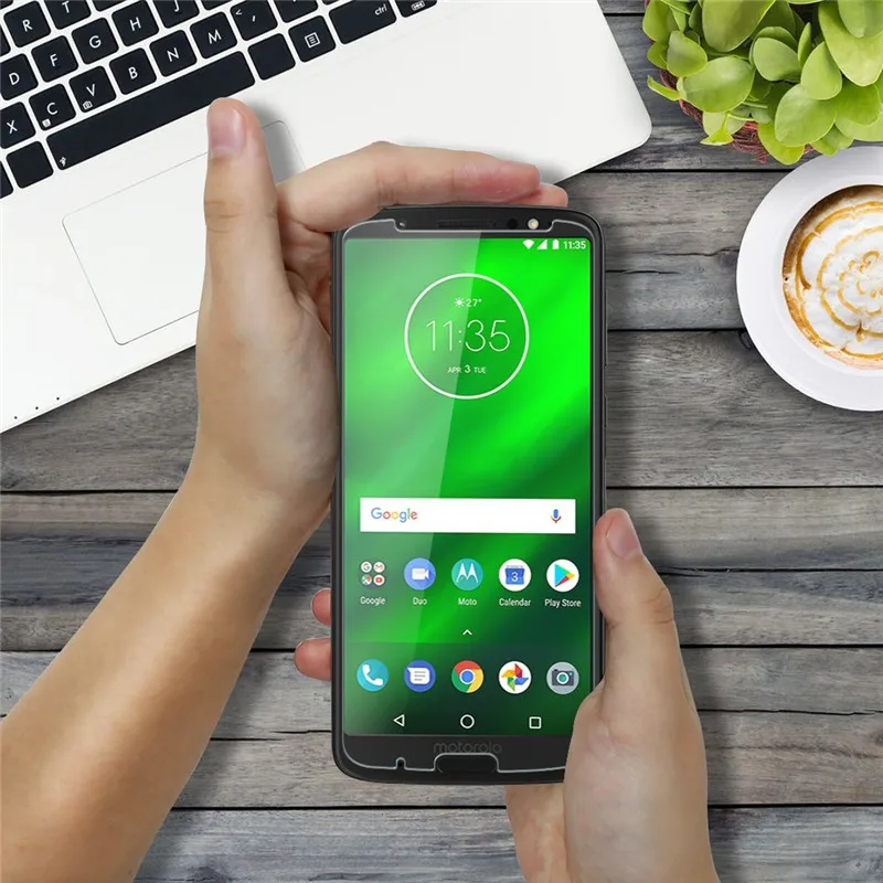 2 шт. закаленное стекло для Motorola Moto G6 Plus Защитная пленка экрана Защитное Play |