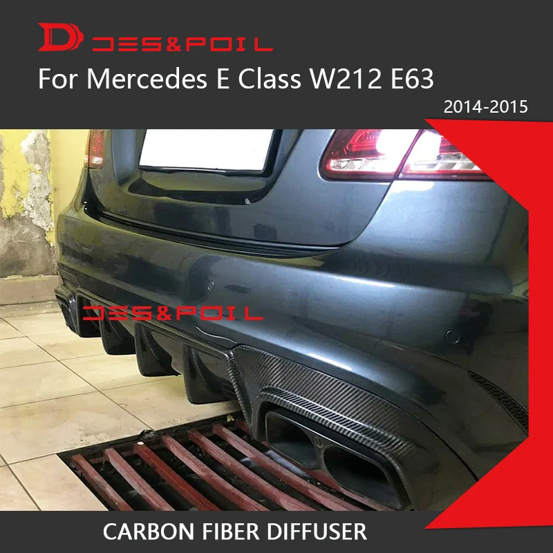 E Class W212 Facelift E63 только Amg задний диффузор разветвитель для губ бампер из