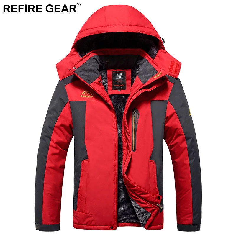 Refire Gear зимние уличные спортивные толстые флисовые теплые куртки Мужские дышащие
