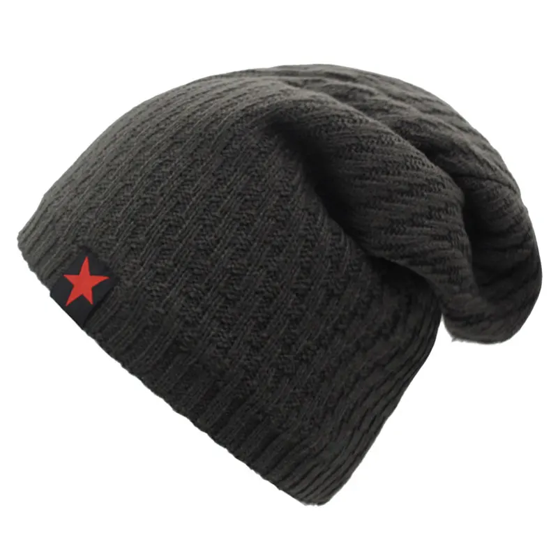 Мужские вязаные шапки Skullies зимние для мужчин в полоску лыжная маска мягкая