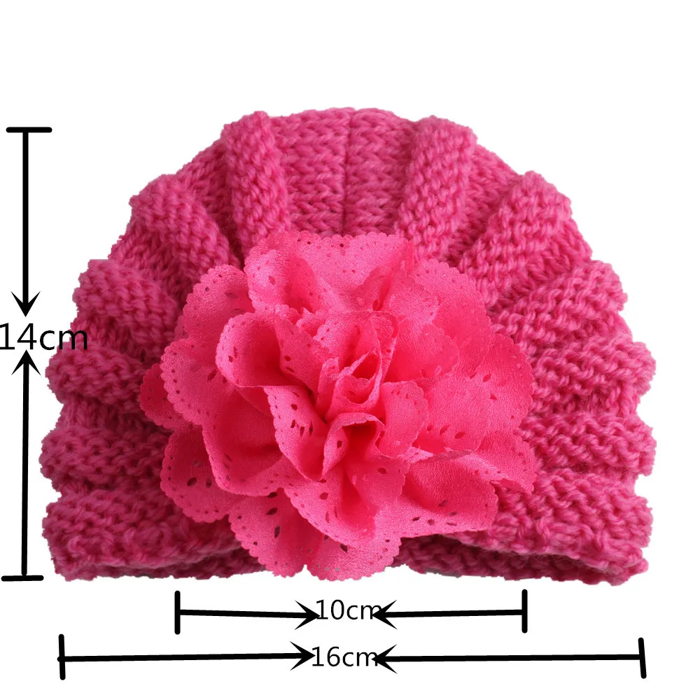 Распродажа 1 шт. 2017 детская шапка вязаная с большим цветком шапка|girls cap|cap girlknitted cap