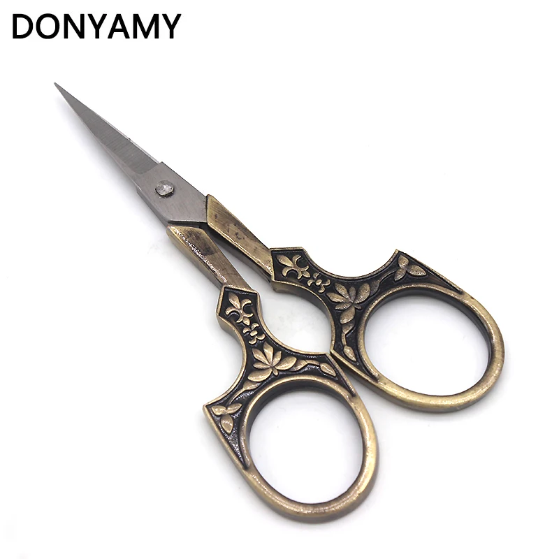 1 шт. винтажные ножницы DONYAMY из нержавеющей стали антикварные для шитья цветов