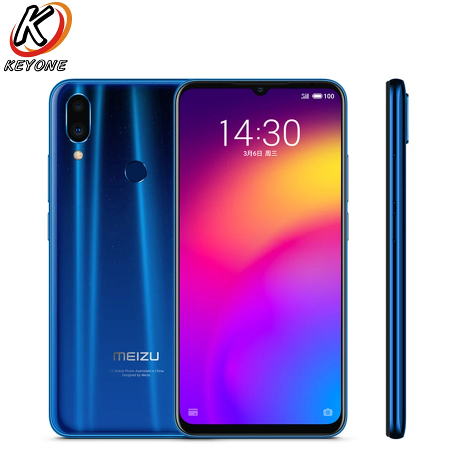 Meizu Note 9, 4G LTE мобильный телефон, 6,2 дюймов, 6 ГБ, 64 ПЗУ, Snapdragon 675, Android 9,0, полноэкранный телефон, 4000 МП, мАч, телефон