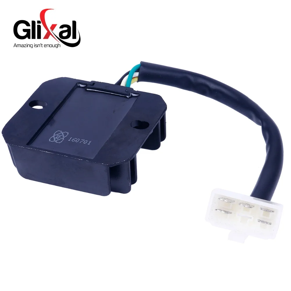 Glixal регулятор напряжения Выпрямитель GY6 125cc 150cc 152QMI 15QMJ Скутер мопед ATV Go-Kart(1 вилка, 5 проводов