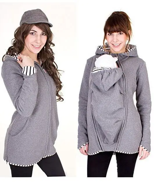 

Maternity Pregnancy Hoodie Baby Carrier Jacket Kangaroo Hoodie Outerwear Coat For Pregnant Women Carry Baby Pregnancy Clothing
