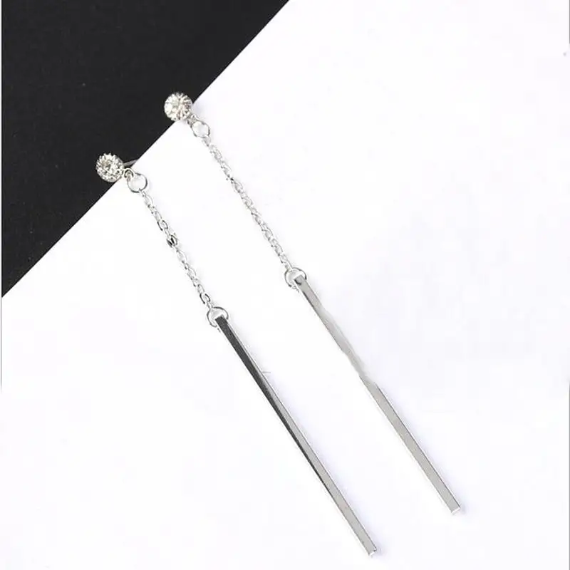 Простой eleglant бар супер длинные Серьги для Для женщин Модные украшения Bijoux Femme