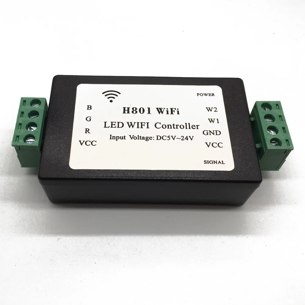 1 шт. H801 WiFi RGBW LED WIFI контроллер DC5 24V вход 4CH * 4A выход|Контролеры RGB| |