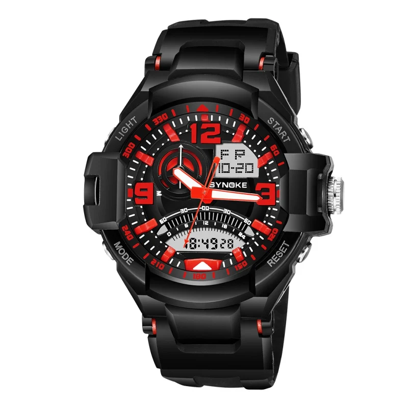 

Sports Watches Men Digital LED Military Watch Men Fashion Casual PU Band Electronics Wristwatches