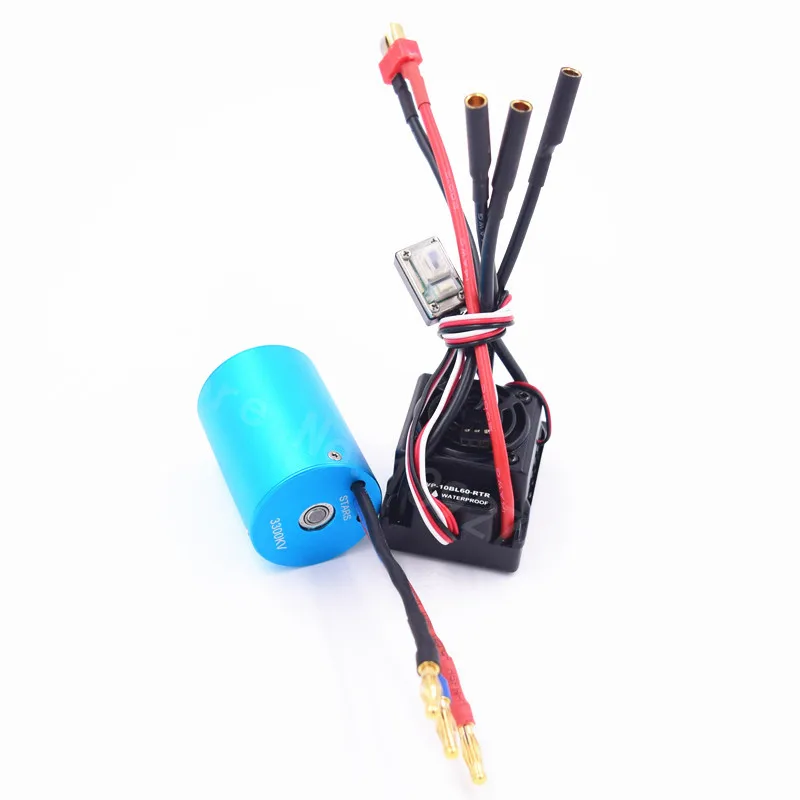 Водонепроницаемый 60A ESC WP 10BL60 RTR 3650 бесщеточный 540 мотор 3300KV для 1/10 масштабе