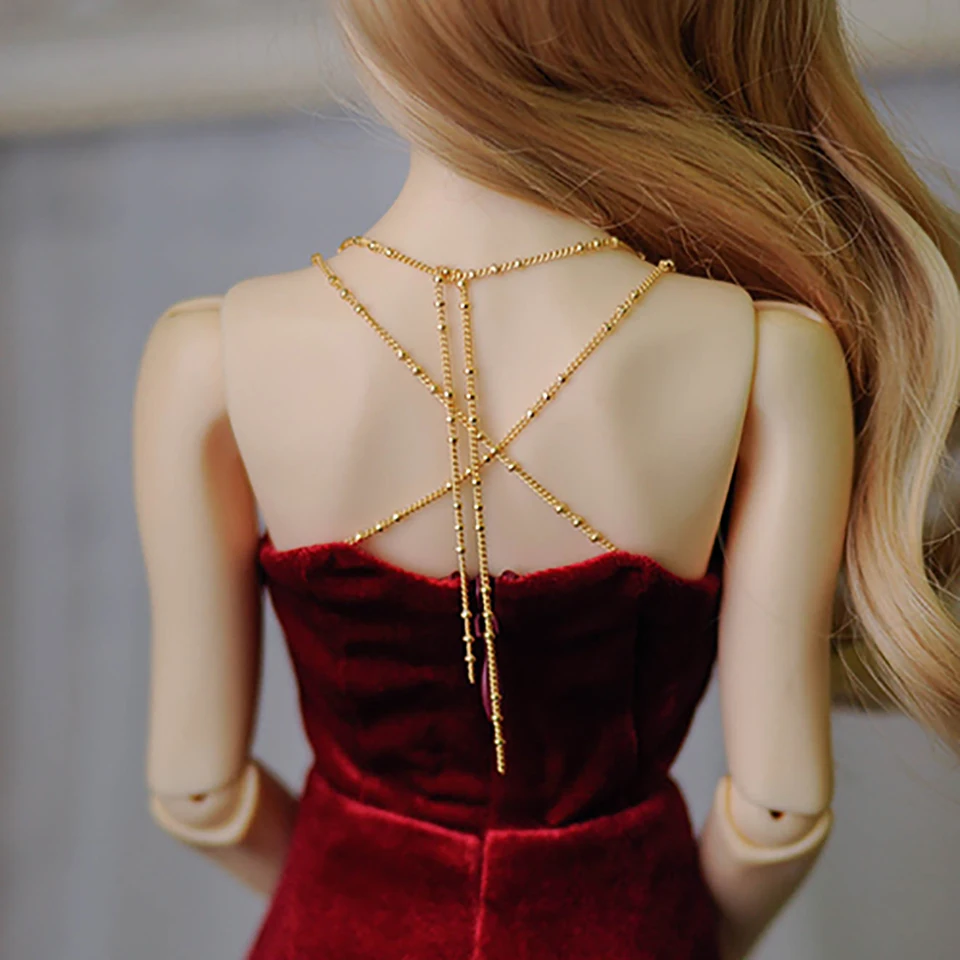 Кукла Cateleya bjd 1/3 BJD SD16 sdgr ip платье вельветовое с рыбим хвостом красная кукла