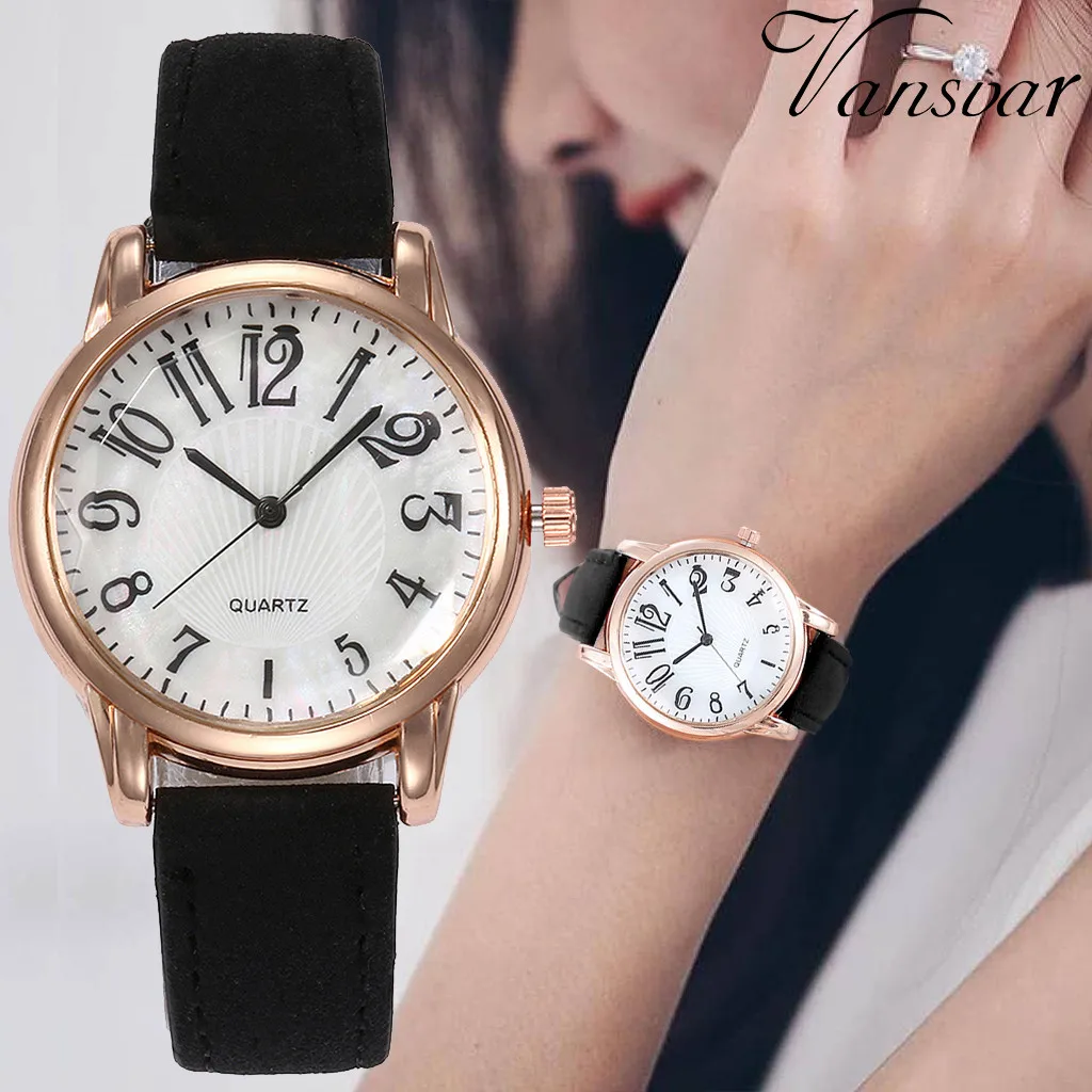 Красивые модные простые часы женские кожаные с ремешком для подарка 2019 reloj mujer montre