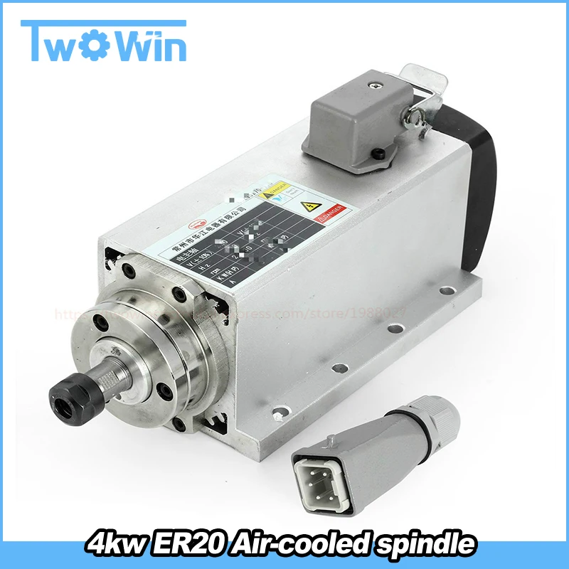 

4kw Spindle Motor Air Cooled Motor cnc Spindle Motor Spindle 220V/380 CNC Square Milling Machine Tools For Engraving
