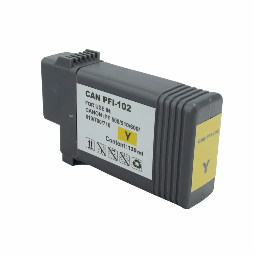 JH PFI-102 многоразовые чернильные картриджи для Canon IPF605/650/655/750/755 чернильный картридж