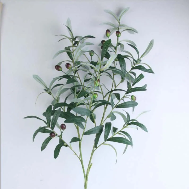 10 Olive Branches/Piece Nordic Fake Plant Wedding Decoration Plants Fausse Plante Artificial Room Decor Farmhouse | Дом и сад